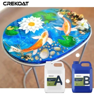 Liquid Glass Ultraclear Epoxy Resin Bar Tops Transforming Object into Art Heat Resistance