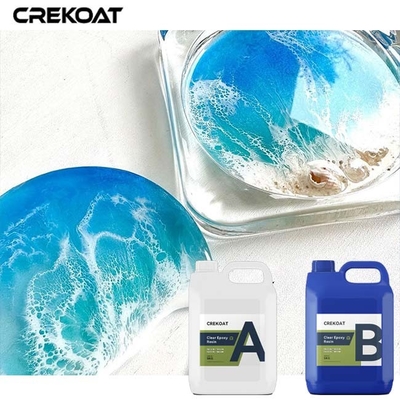 Membungkus Deep Pour Epoxy Resin yang Menawarkan Lampu yang Menyinari dan Transparan