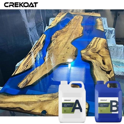 Membungkus Deep Pour Epoxy Resin yang Menawarkan Lampu yang Menyinari dan Transparan