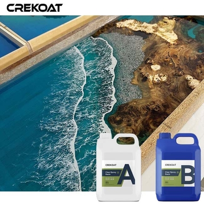 Meja Epoxy Kristal Resin Bebas Gelembung Jelas Kejelasan dan kedalaman yang tepat dalam karya seni buatan