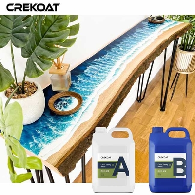 Eco-Friendly Clear Epoxy Top Coat Untuk Countertops River Tables Art