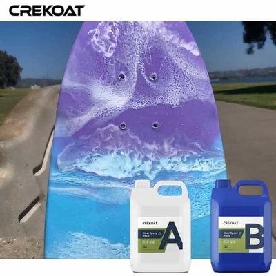 Bubble Free Deep Pour Epoxy Resin Tahan UV Epoxy Jelas Untuk Membuang Lapisan Kental Tabel Sungai