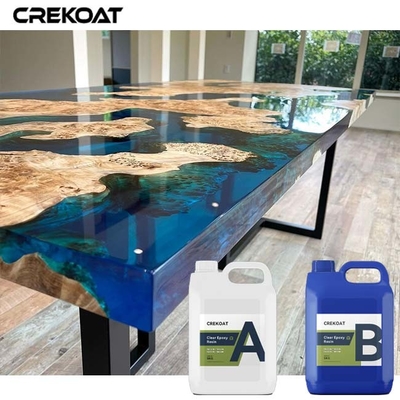 UV Stabilitas Seni Yang Dibuat dari Resin Epoxy Berkilau Tinggi Untuk Kayu Alam Terinspirasi Keanggunan