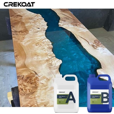 UV Stabilitas Seni Yang Dibuat dari Resin Epoxy Berkilau Tinggi Untuk Kayu Alam Terinspirasi Keanggunan
