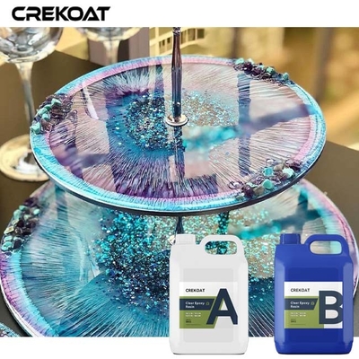 High Gloss 2/1 Deep Tuang Epoxy Resin Untuk Agregat Batu Kaca Keramik