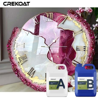 Viskositas Rendah Tuang Epoxy Resin Membuat Meja Kayu Karya Seni Bunga