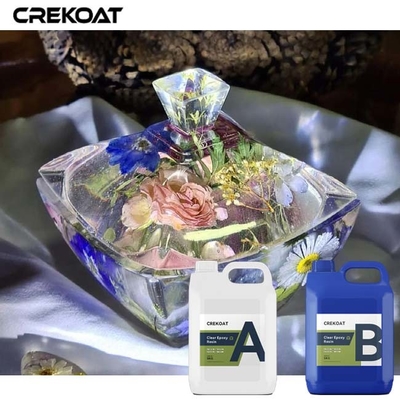 Crystal Clear Deep Tuangkan Epoxy Resin Kerajinan Resin 2:1 Dengan Warna-warna Cerah Bebas Gelembung