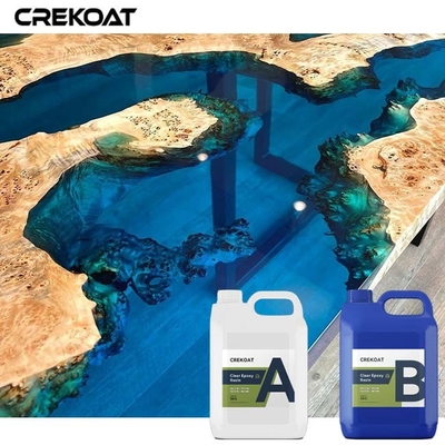 Clear Glassy Deep Pour Epoxy Resin Tahan Goresan Dan Menguning