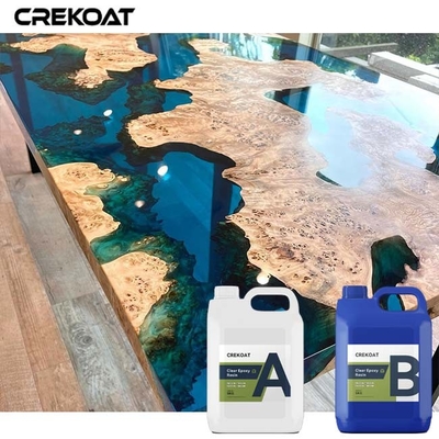 Slow Curing Deep Tuang Epoxy Resin 2 Bagian 55mm Tahan Bahan Kimia Tebal