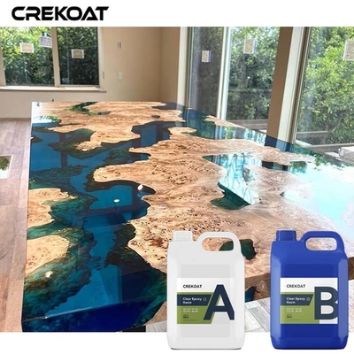 Slow Curing Deep Tuang Epoxy Resin 2 Bagian 55mm Tahan Bahan Kimia Tebal