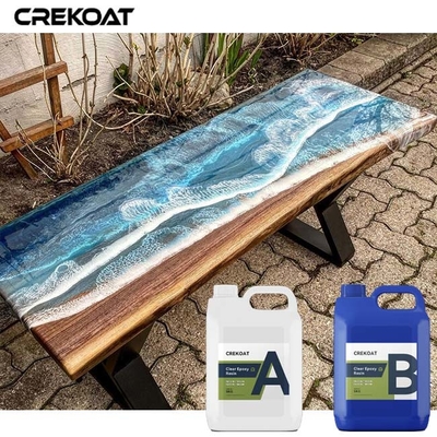 Perlindungan yang tahan lama tahan panas Epoxy bening Elegant Glass Like Surface MSDS