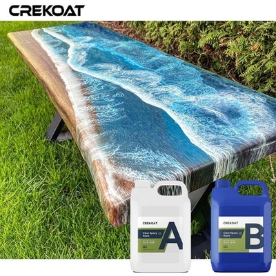 Perlindungan yang tahan lama tahan panas Epoxy bening Elegant Glass Like Surface MSDS
