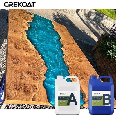Glossy Transparan Deep Tuang Epoxy Resin Untuk Lukisan Patung Tabletops