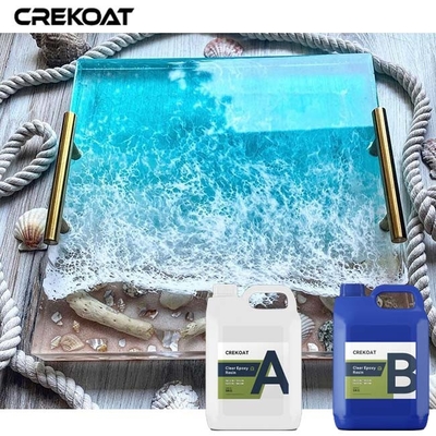 Glossy Transparan Deep Tuang Epoxy Resin Untuk Lukisan Patung Tabletops