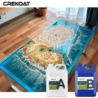 Casting Clear Deep Pour Epoxy Resin Untuk Puncak Meja Counter Kayu