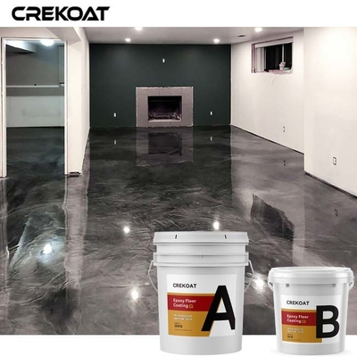 Pelapis Lantai Epoxy Hitam Metalik High End Anti Slip Untuk Rumah