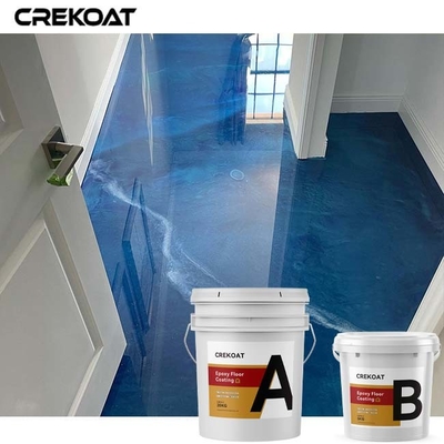 Metallic Pearl Epoxy Resin Floor Coating Untuk Showroom Rumah Kantor
