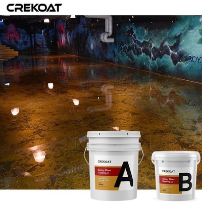 Lava Brown Metallic Epoxy Floor Coating Mulus Transparan