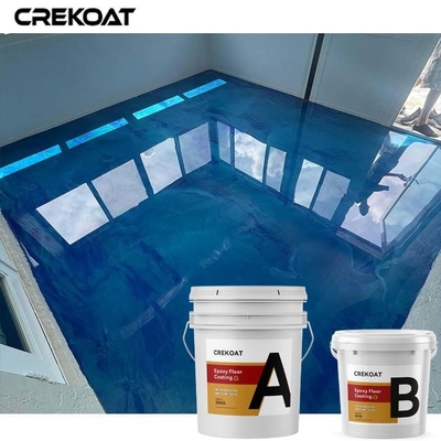 Pelapis Lantai Beton Metalik Residential Campuran Epoxy Resin Dan Power Pigments