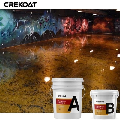 Pelapis Lantai Epoxy Resin Metalik Padat Untuk Klub Malam