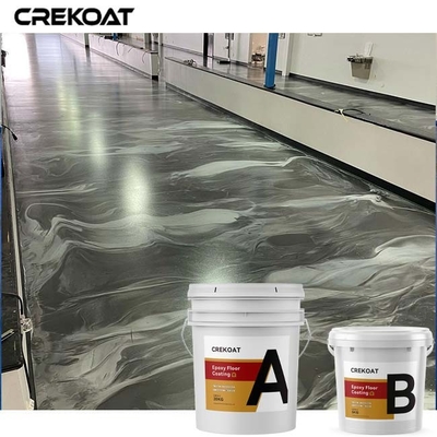 Pelapis Lantai Epoxy Metalik Abu-abu Untuk Ubin Keramik