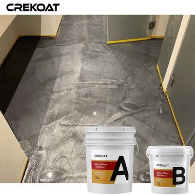 Pelapis Lantai Epoxy Metalik Abu-abu Untuk Ubin Keramik