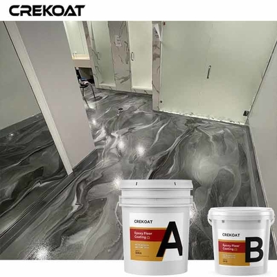 Pelapis Lantai Epoksi Metalik Perumahan Lantai Beton Dekoratif