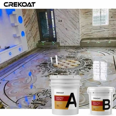 Grey Garage Metallic Epoxy Floor Coating Untuk Ruang Pameran Dan Restoran