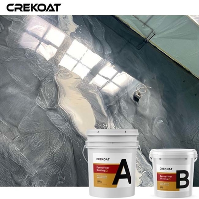 Gloss Tinggi Menyelesaikan Perawatan Pelapis Lantai Epoxy Metalik Dan Bebas Penghalang