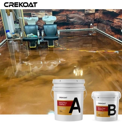 Urethane Topcoats Metallic Epoxy Floor Coating Untuk Restoran Komersial