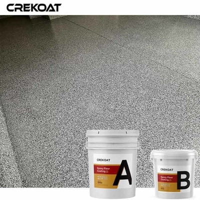 Sistem Flake Gloss Tinggi Ragam Tekstur Pelapis Lantai Epoxy Menciptakan Permukaan Mengkilap