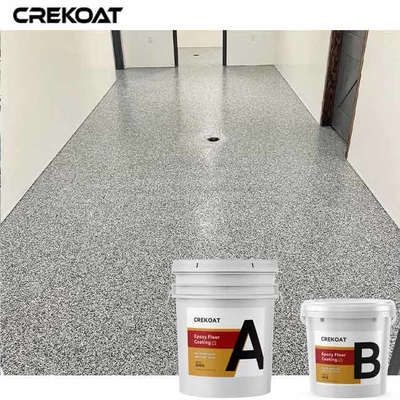 Kemantapan Uap Kimia Lapisan Lantai Epoxy Flake Tahan Paparan Udara