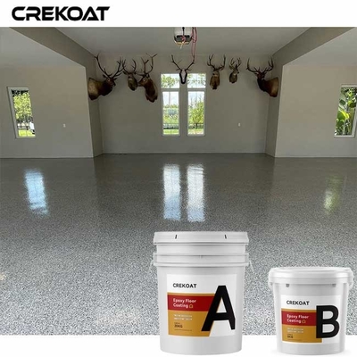 High Gloss Blending Color Epoxy Flake Floor Coating Untuk Fasilitas Pesawat Hanggar