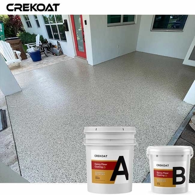 Keserbagunaan Art Epoxy Flake Floor Coating Keanggunan Eceran Ramah Lingkungan