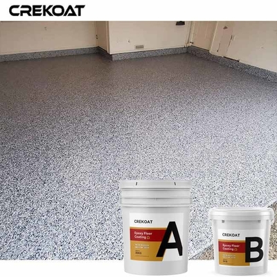Slip Resistance Epoxy Flake Floor Coating Untuk Showroom Garasi