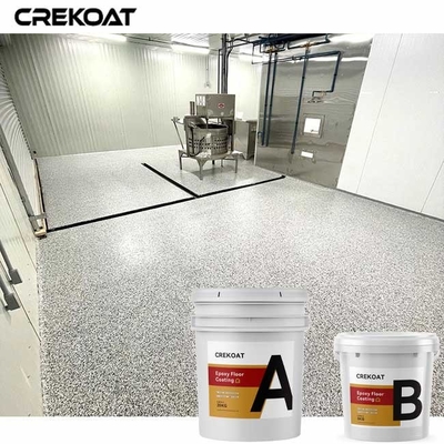 Pelapis Lantai Epoxy Flake Mulus Menolak Bahan Kimia Dan Lalu Lintas Berat