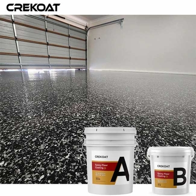 Garasi Epoxy Flake Floor Coating Terdiri Dari Epoxy Resin Berwarna