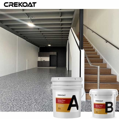 Piring Dekoratif Lantai Epoxy Clear Top Coat Untuk Ruang Komersial