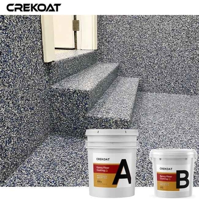 Ketahanan Seismik Warna Lapisan Lantai Epoxy Flake Pertahankan Vibransi dari Waktu ke Waktu VOC Rendah