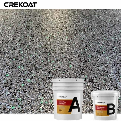 Solvent - Bebas Epoxy Flake Floor Coating Elastisitas Dan Fleksibilitas Sistem Lantai