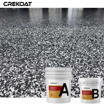 Epoxy Air Based Clear Coat Flake Floor Coating Tahan Pakai Sehari-hari