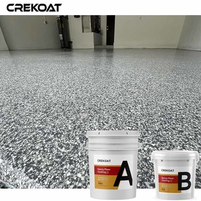 Piring Dekoratif Lantai Epoxy Clear Top Coat Untuk Ruang Komersial