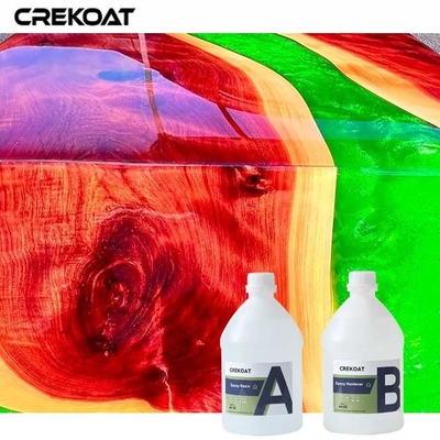 High Gloss Finish UV Stable Resin Formulasi Tuang Resin Meja Atas Untuk Luar Ruang