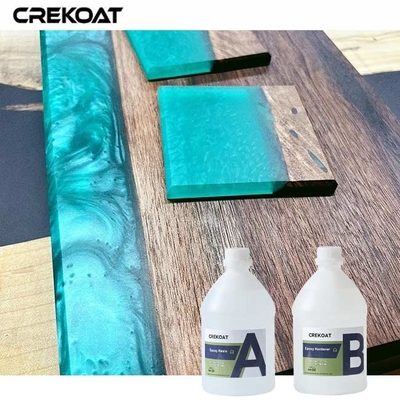 1/1 Rasio Campuran Resin Epoxy Jelas Ketahanan Tinggi Untuk Penggunaan Dalam Dan Luar Ruangan
