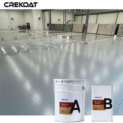 Penghalang Uap Kelembaban Lapisan Lantai Epoxy Industri Di Substrat Beton