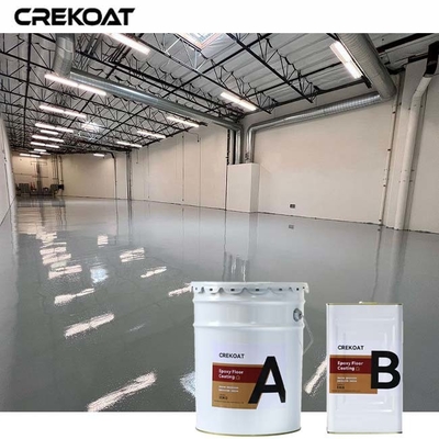 Pengecatan lantai epoxy industri dengan agregat anti-slip