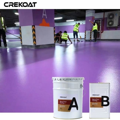 Fast Recoat Times Lapisan Lantai Epoxy Industri Menawarkan Finish Metallik Unik
