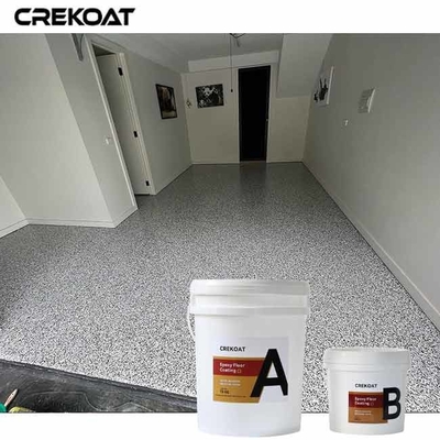 Pelapis Garasi Polyaspartik Transparan Warna Berkilau Perekat Untuk Beton