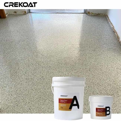Bau rendah Polyaspartic Floor Flake Gloss Retensi Mempertahankan Glossy Finish dari waktu ke waktu