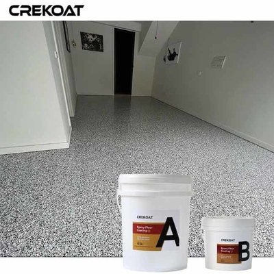 Lapisan Beton Epoxy Polyaspartic Dengan Serpihan Dekoratif Kuarsa Untuk Penampilan Unik